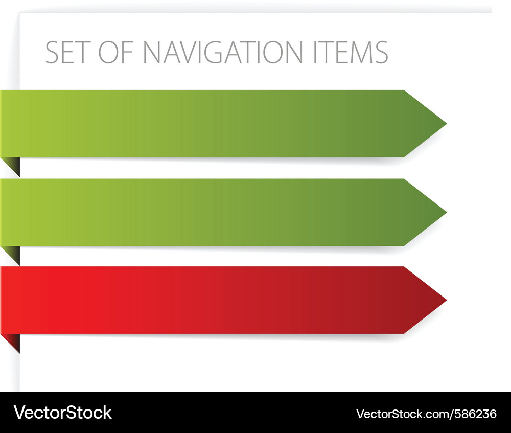 Paper arrows Royalty Free Vector Image - VectorStock