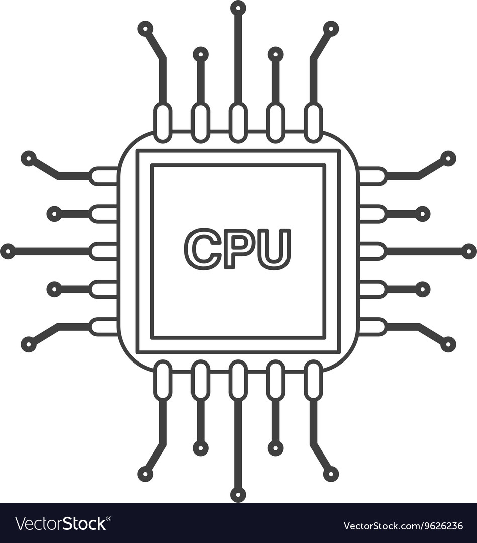Simple cpu icon