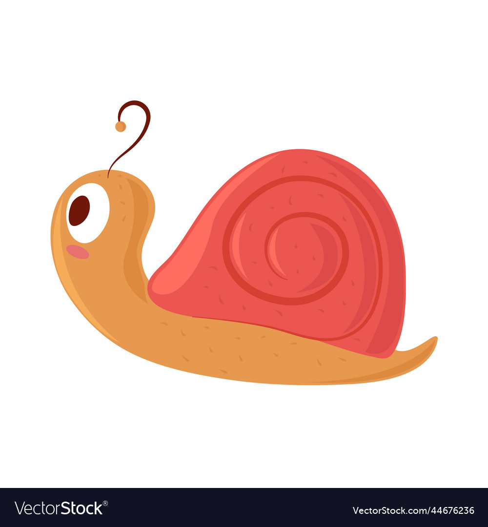 Snail insect cartoon Royalty Free Vector Image