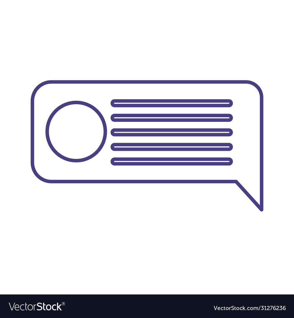 Speech bubble texting chat web media isolated icon