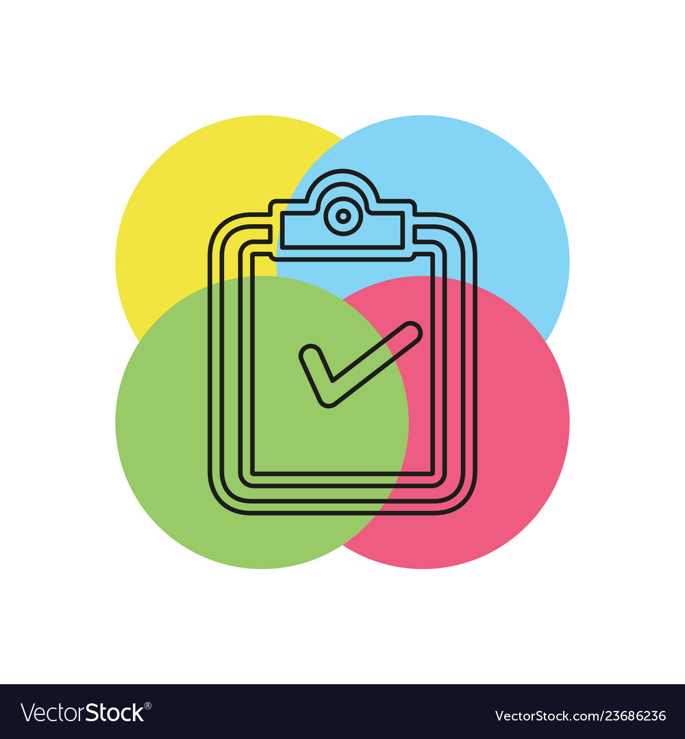 Validation concept icon element