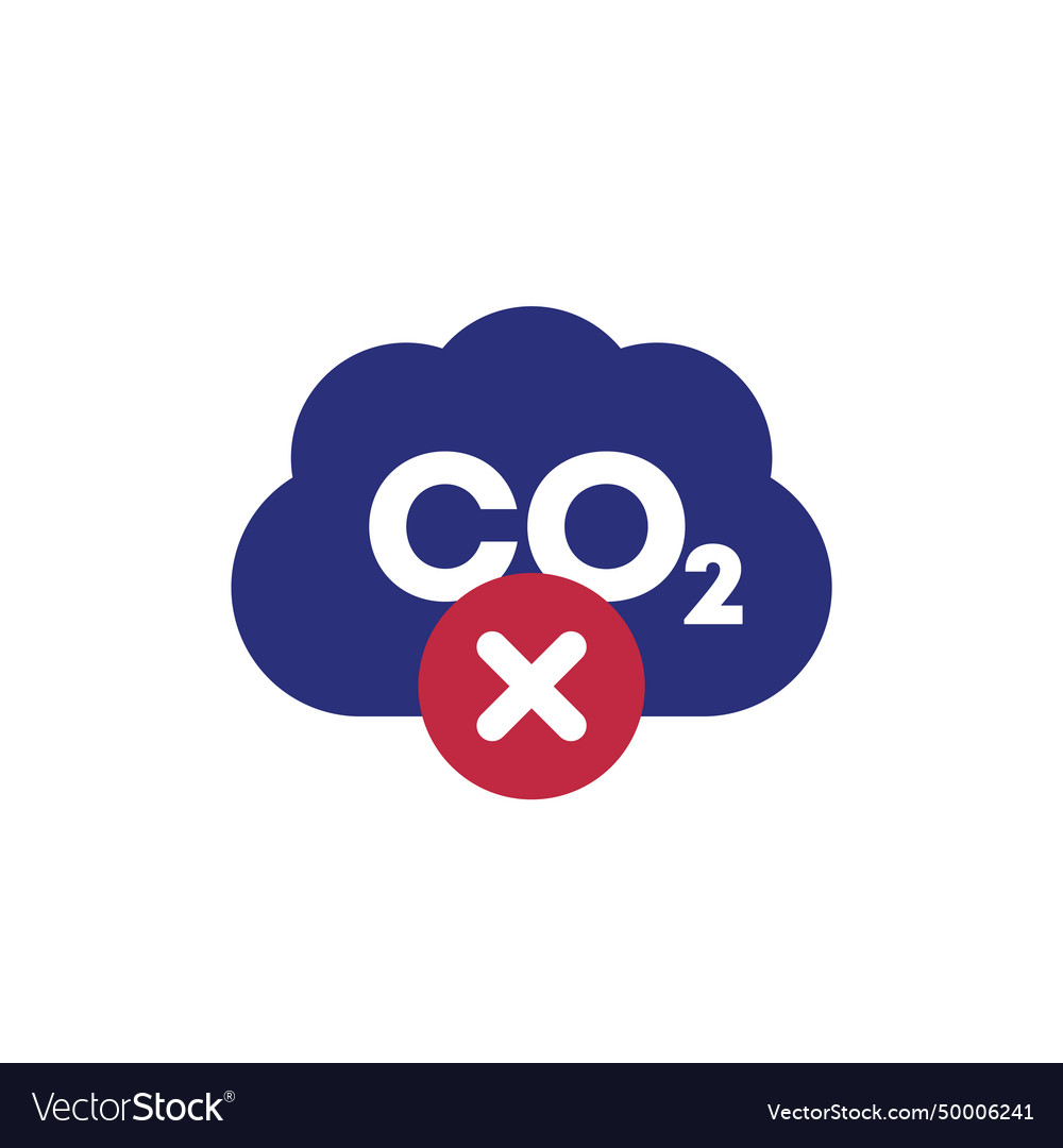 CO2-Emissionen Icon kein CO2-Gas