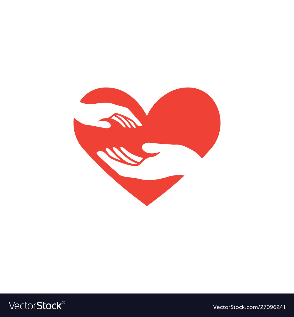 Care hand graphic design template isolated Vector Image