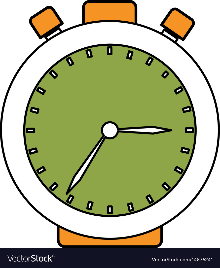 Chronometer device isolated icon