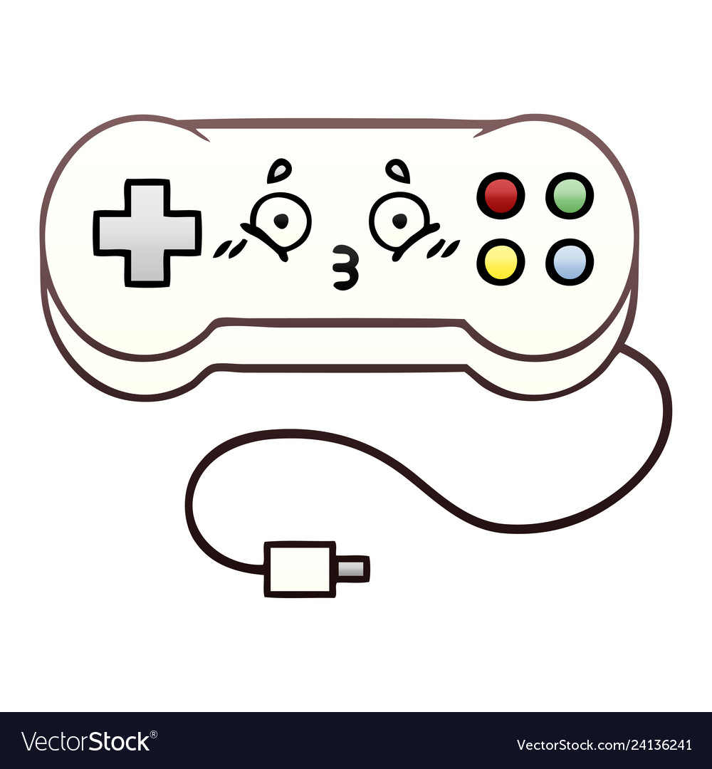Gradient shaded cartoon game controller