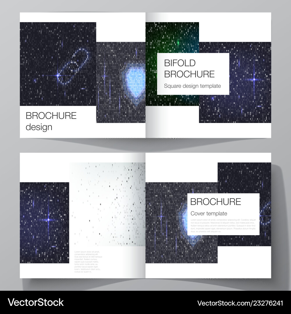 Layout two covers templates Royalty Free Vector Image