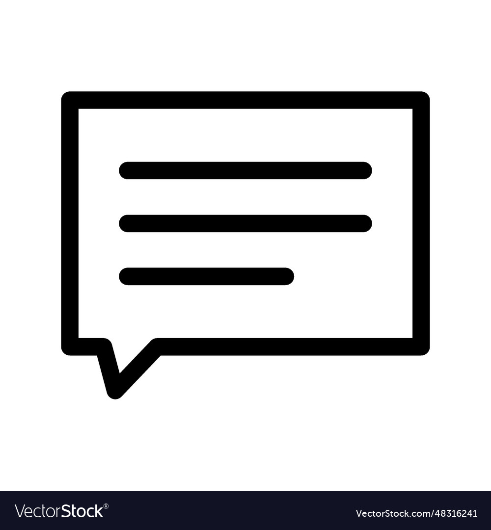 Message icon vector image Message icon