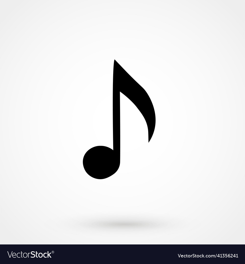 Music icon on white background