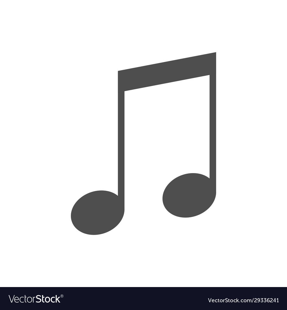 Music notes icon isolated