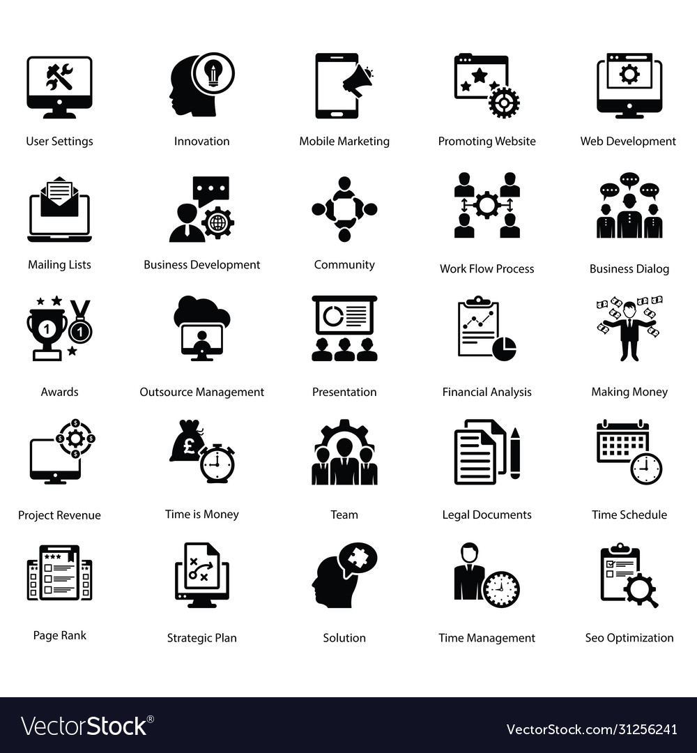 Project management icons pack