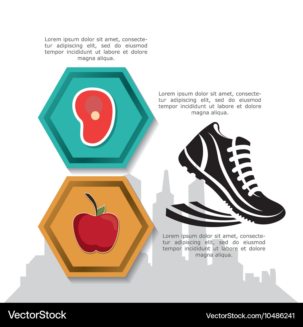 Shoes running city design Royalty Free Vector Image