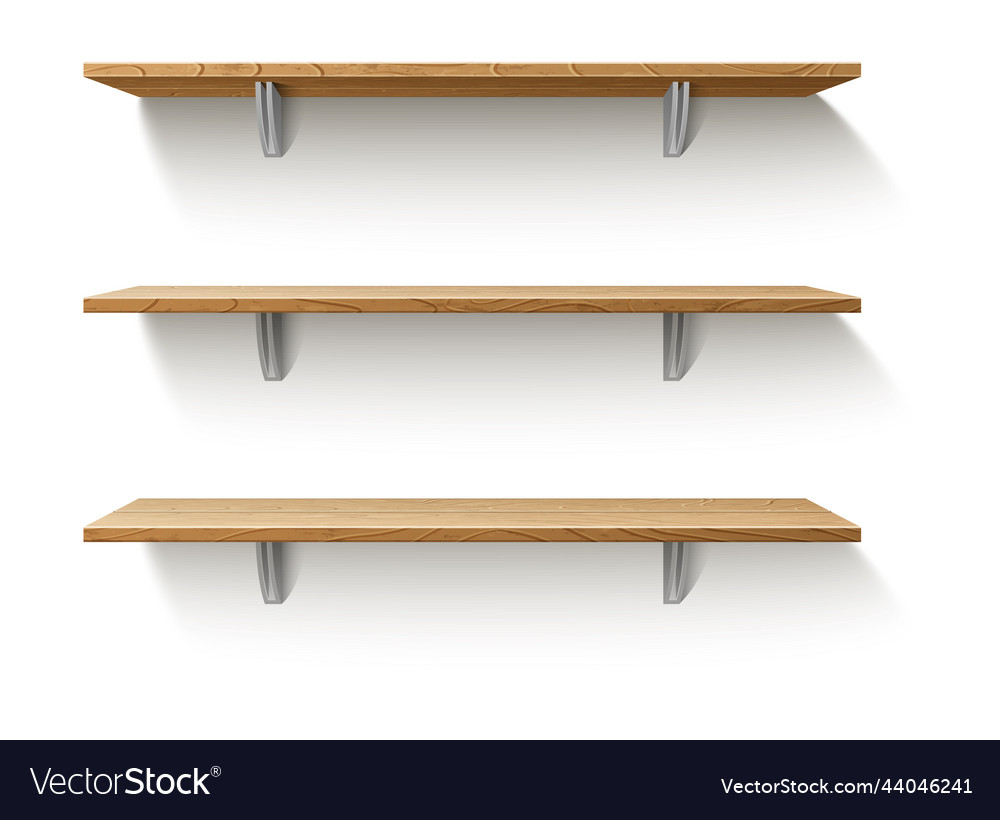 Wooden Store Shelves - Realistic