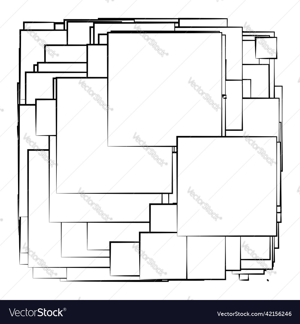 Abstract overlapping squares pattern Vector Image Abstract overlapping squares pattern