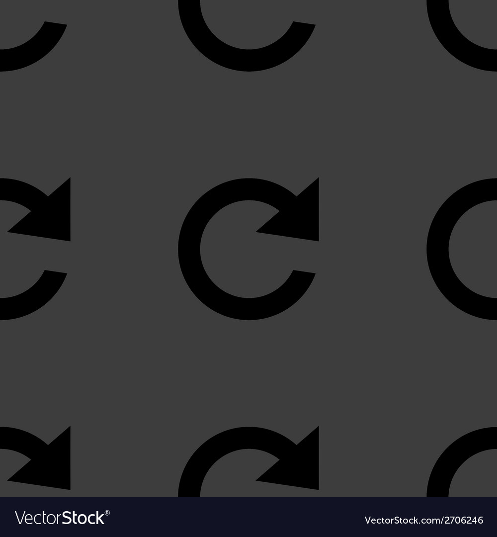 Arrow update web icon flat design seamless pattern