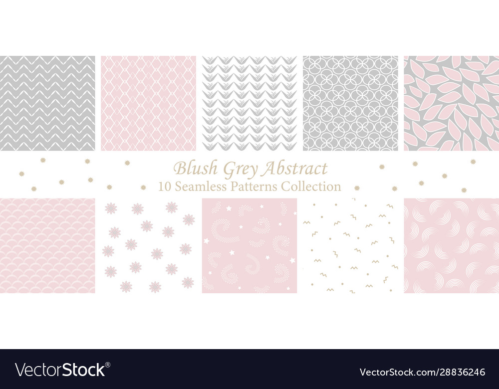 Blush & Grey Abstract Patterns