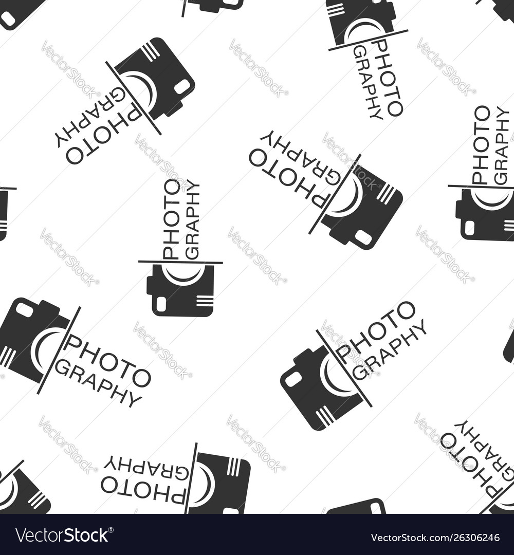 Camera device sign icon seamless pattern vector image Camera device sign icon seamless pattern