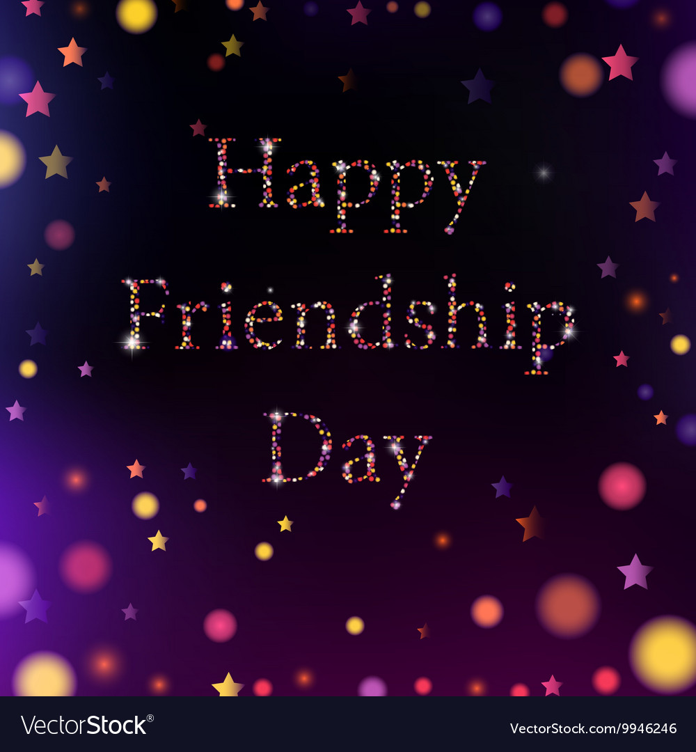 Card with colorful text