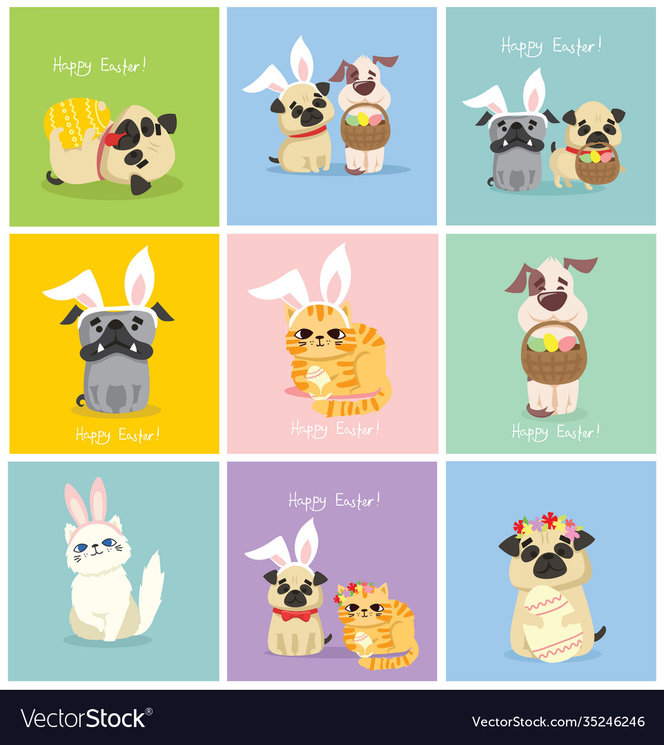 Cute Easter Cards with Animals
