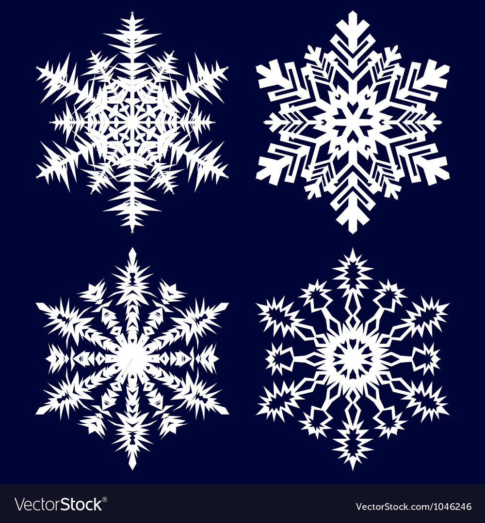 Elegant White Snowflake Pattern