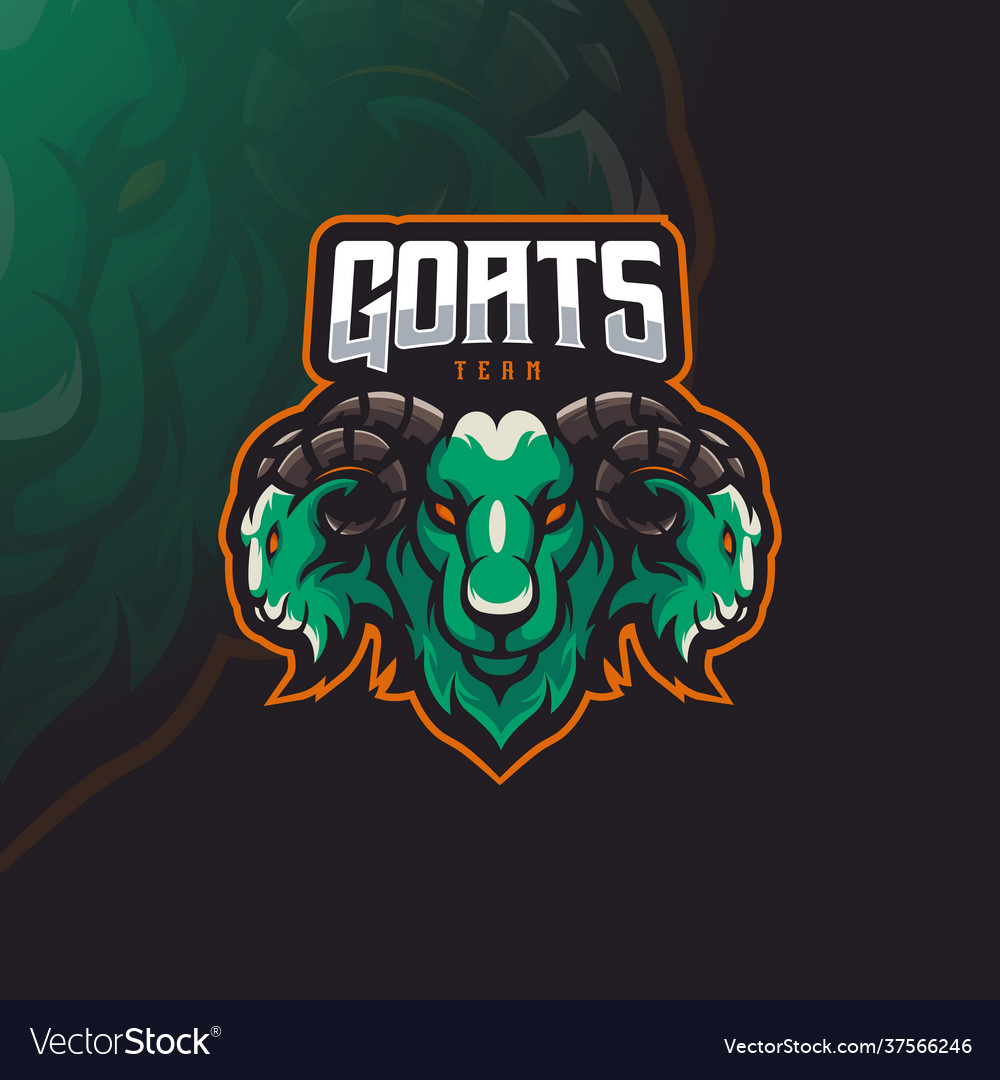 Goat mascot logo vector image Goat mascot logo