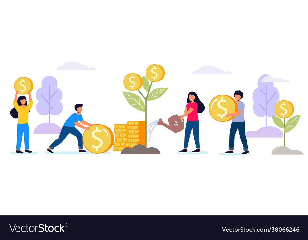 Invest in best idea investment and analysis money Vector Image