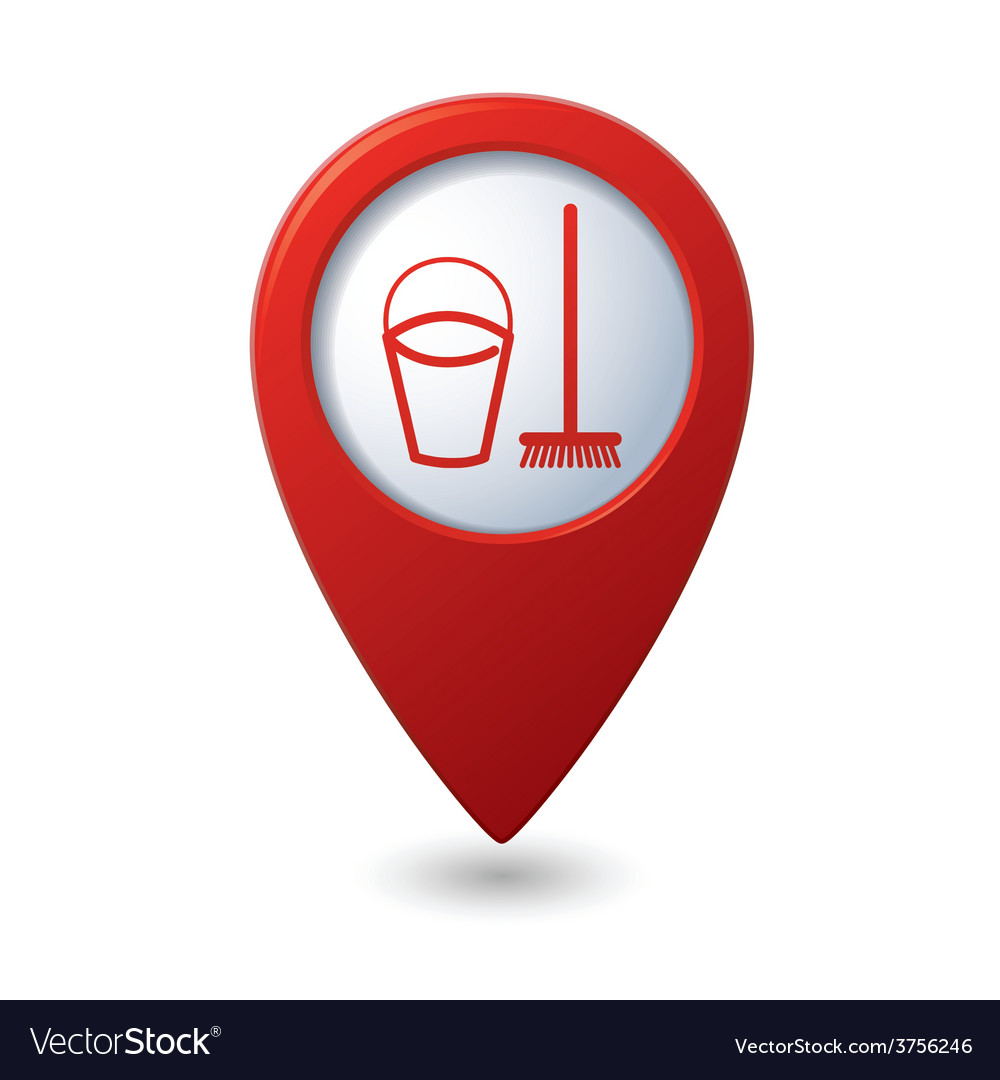 Mop and busket red pointer