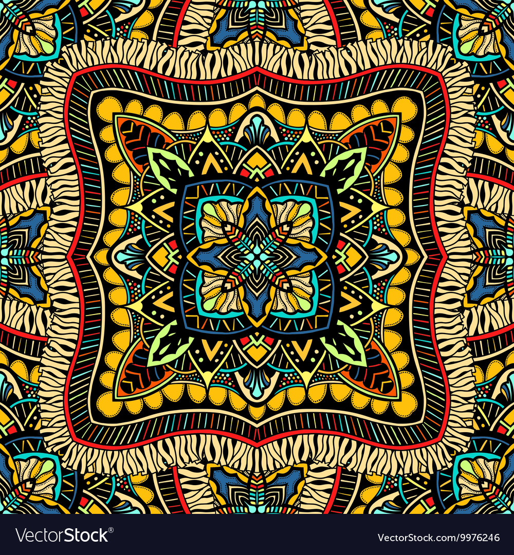 Round seamless pattern