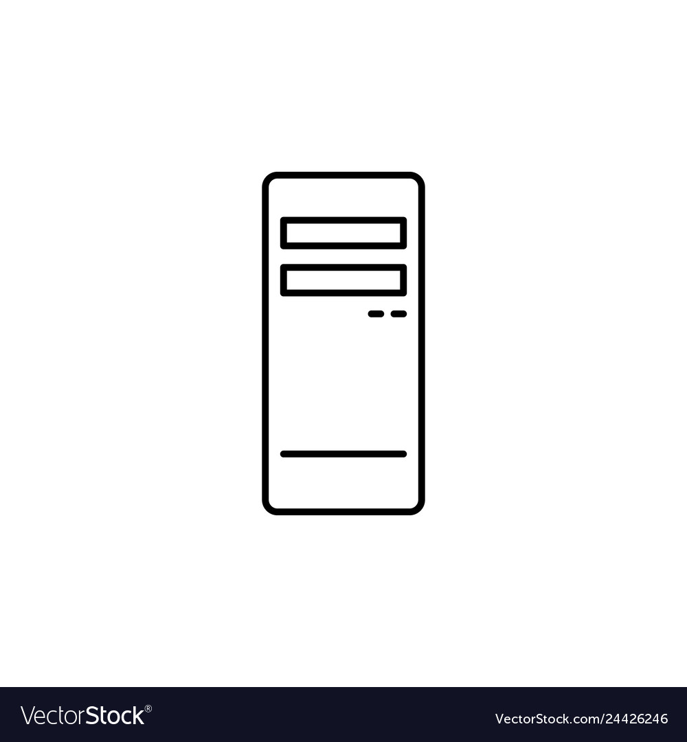 Server icon simple element concept symbol