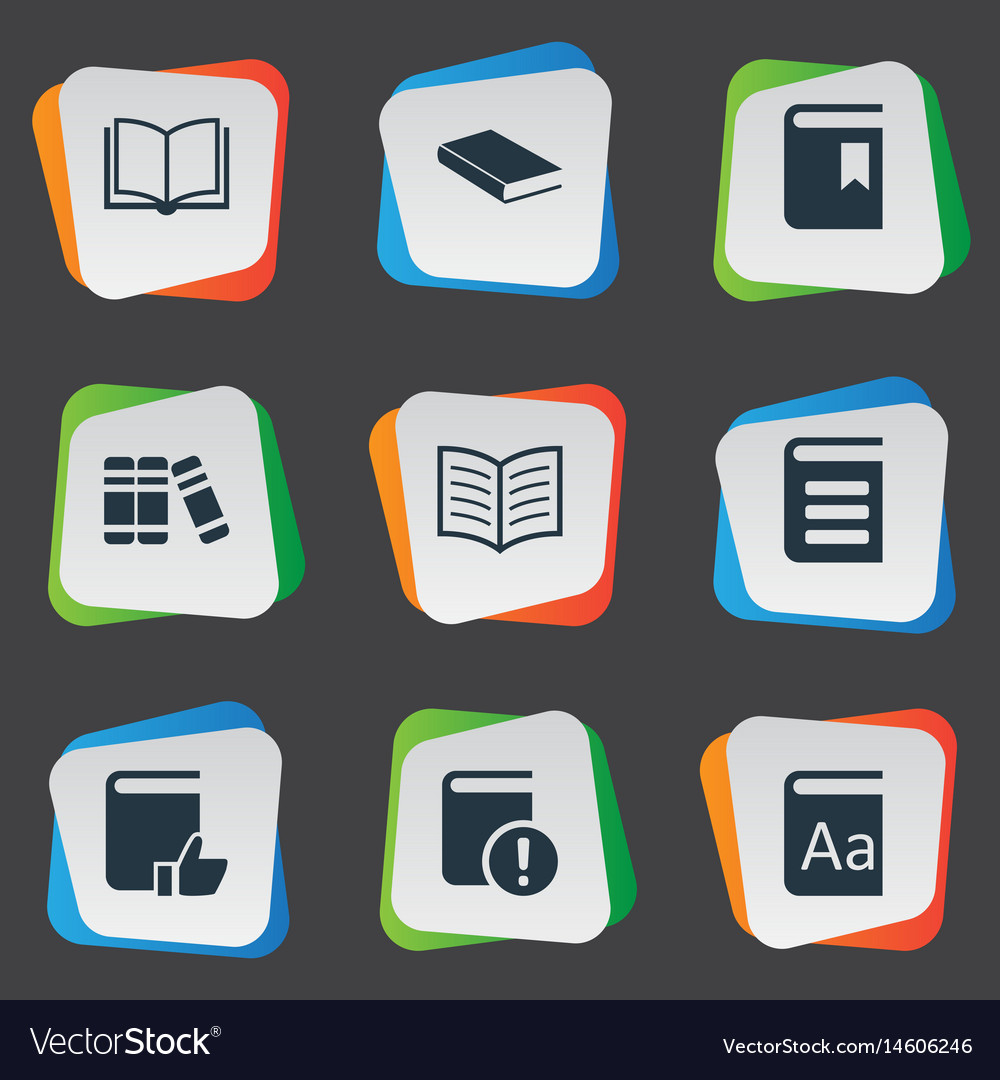 Set of simple knowledge icons