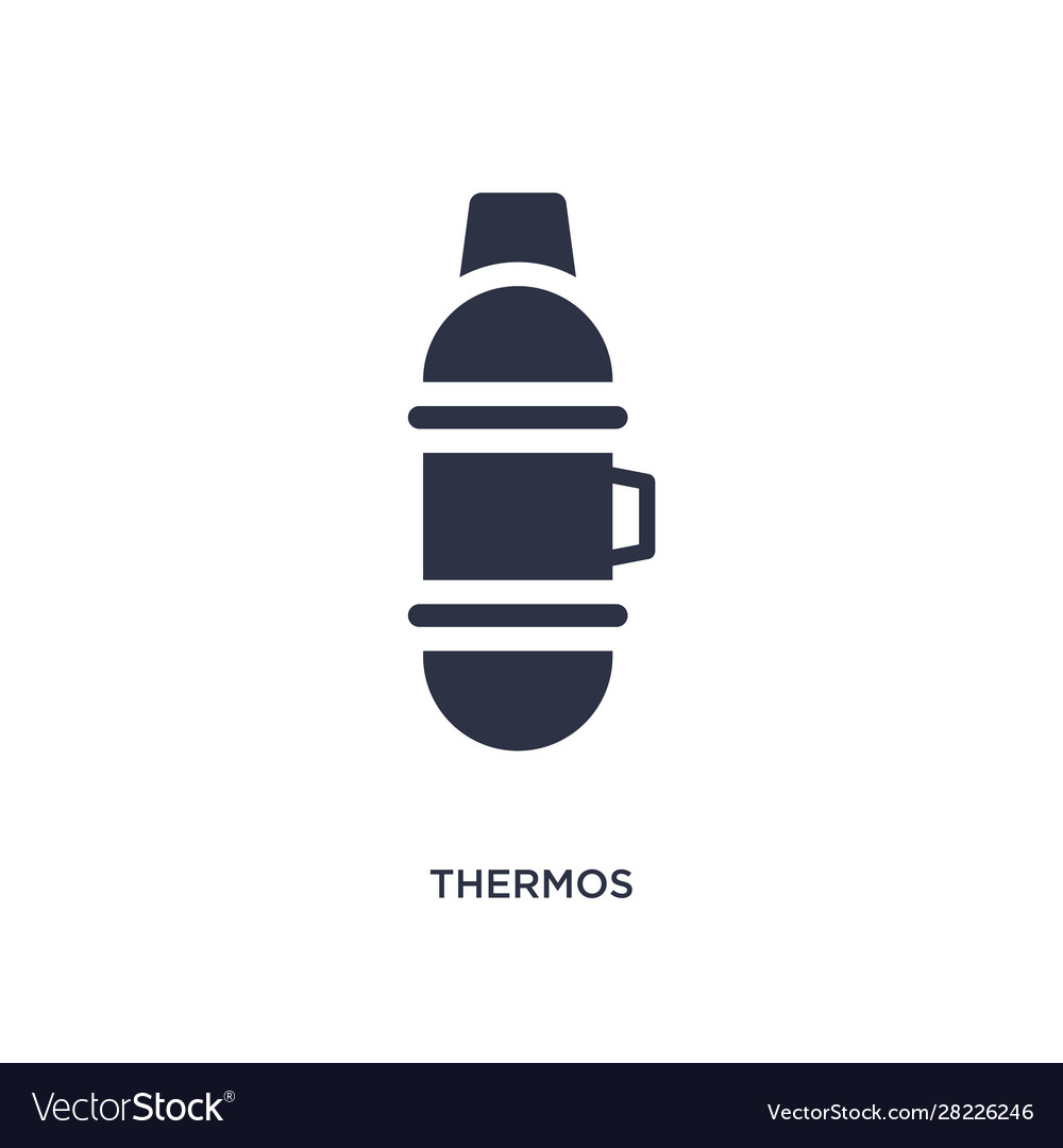 Thermos icon on white background simple element Vector Image