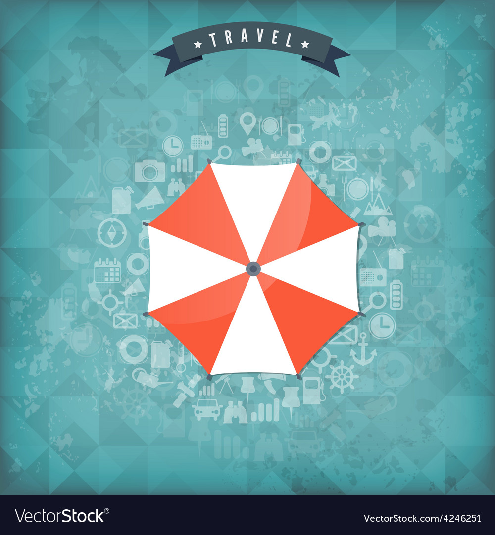 flat travel umbrella