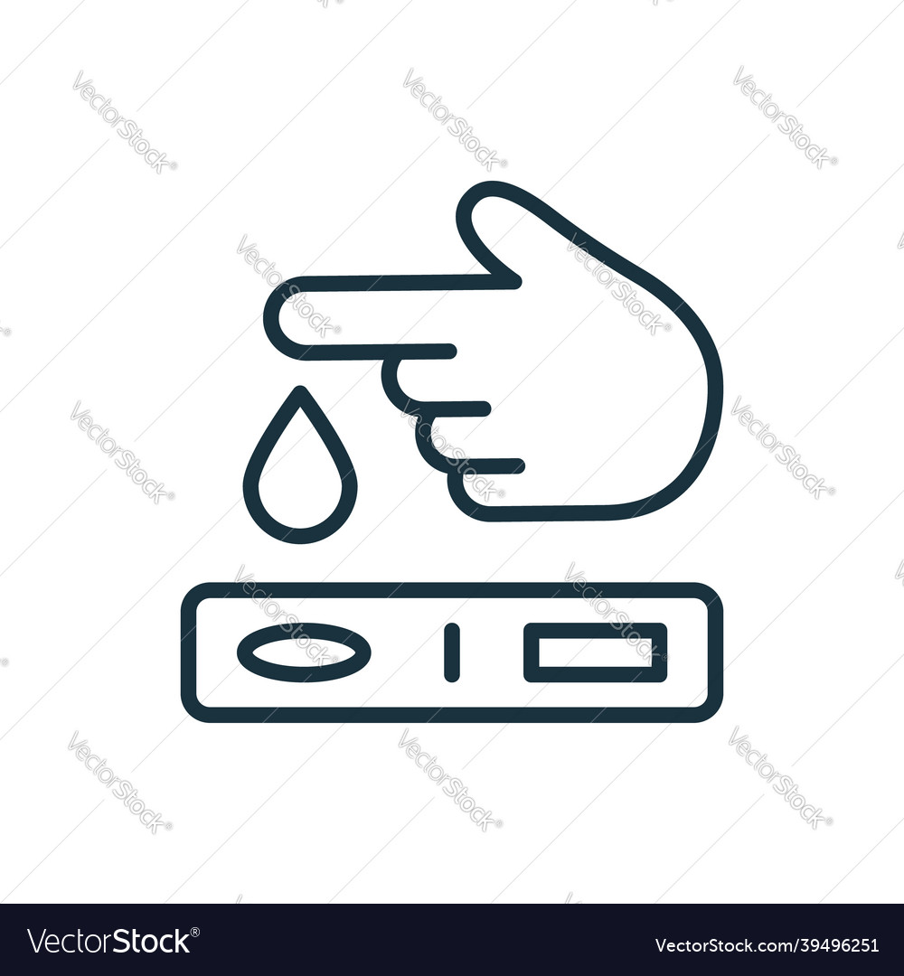 Blutzucker Test Icon - Finger Prick