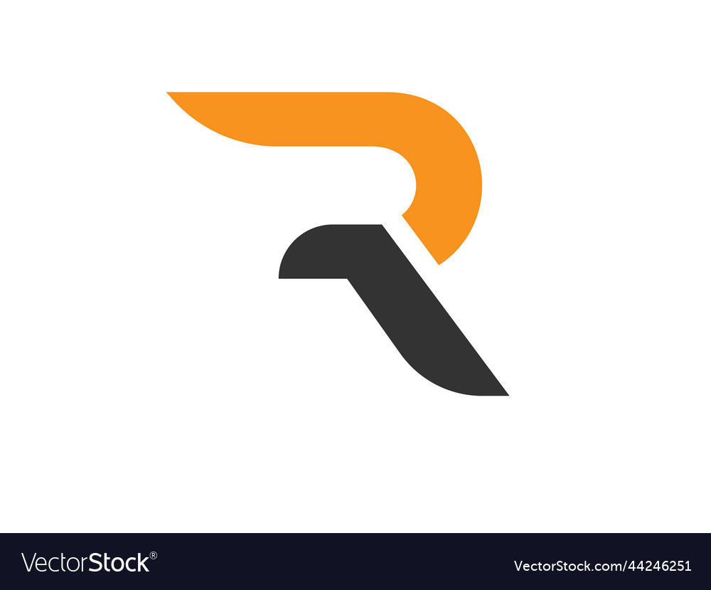 Creative r letter logo design r letter Royalty Free Vector