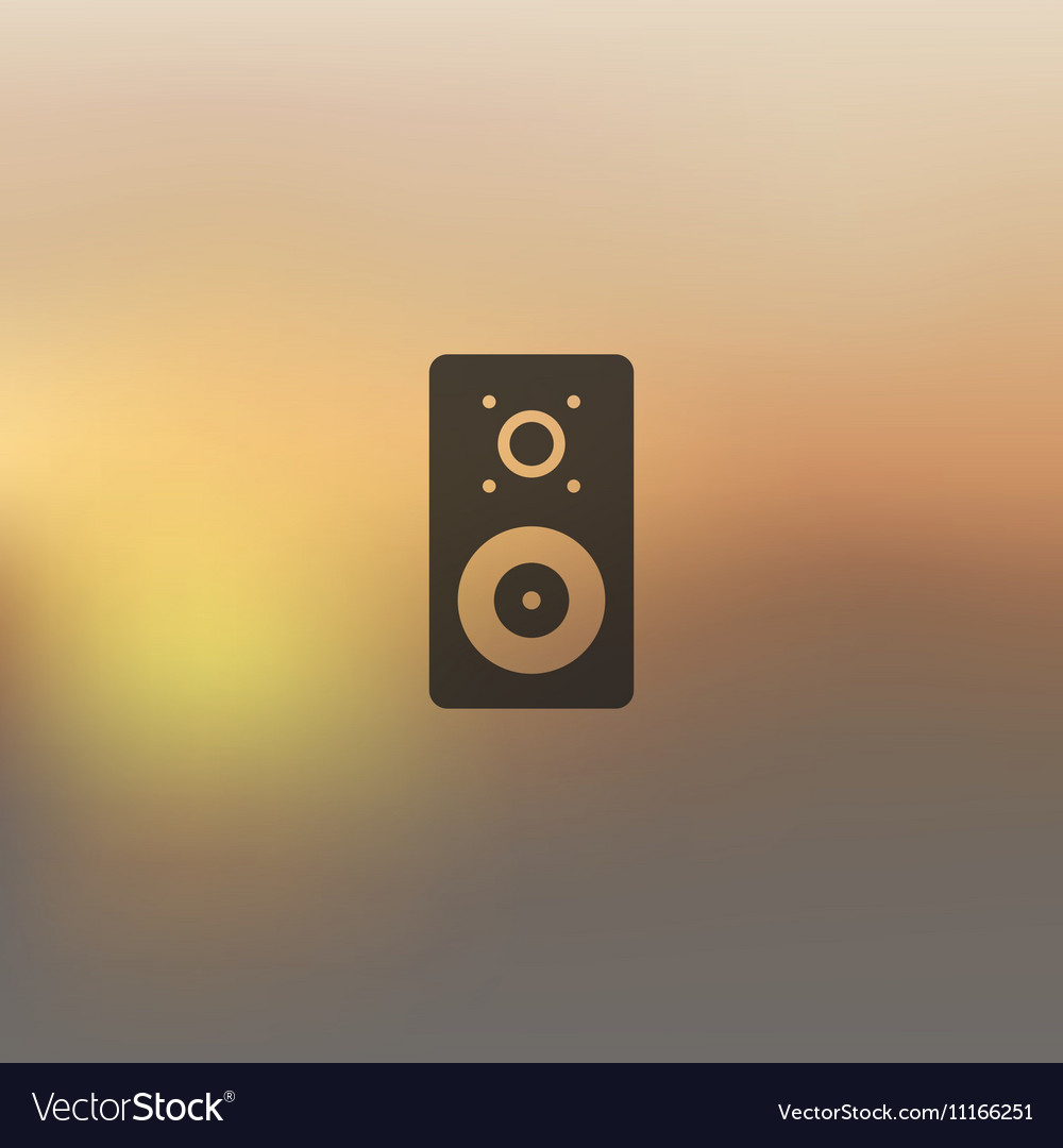 Dynamic icon on blurred background