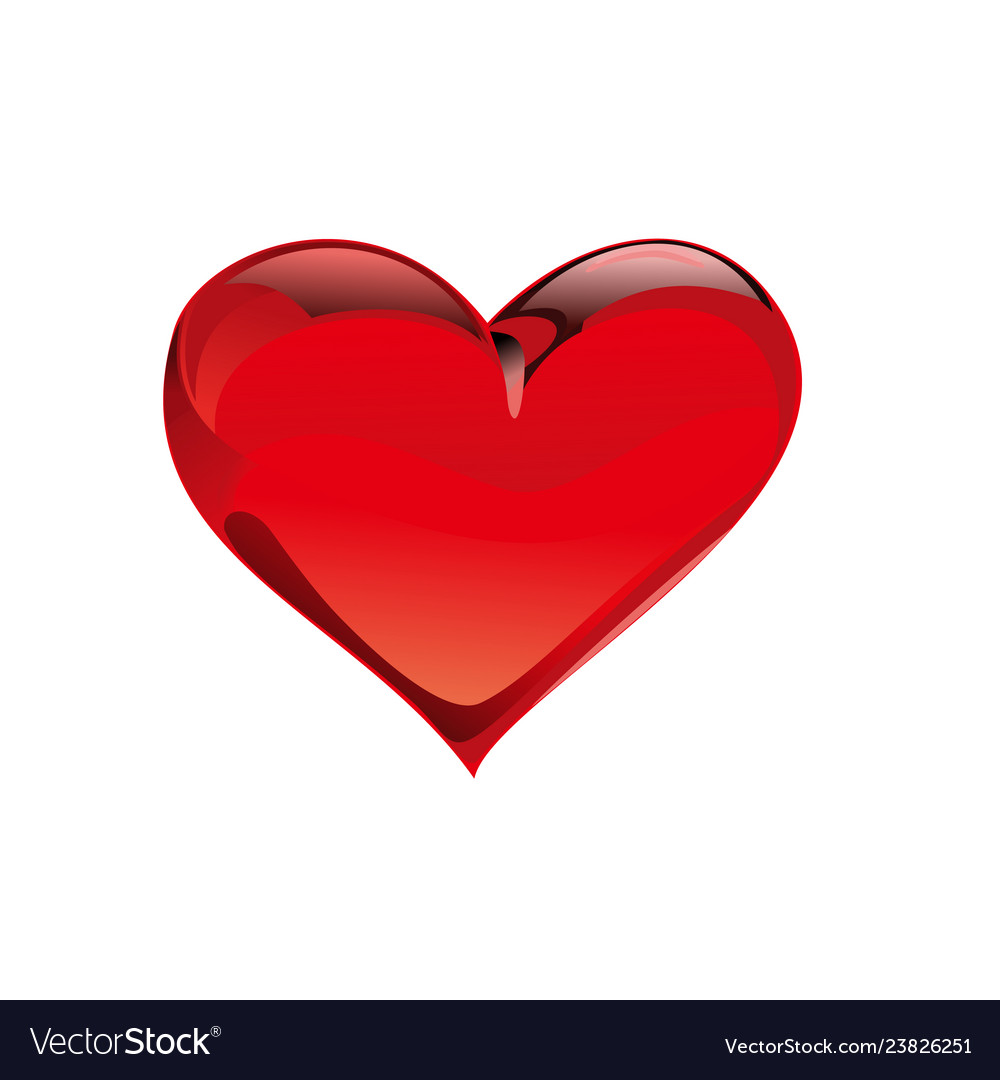 Heart love design template Royalty Free Vector Image