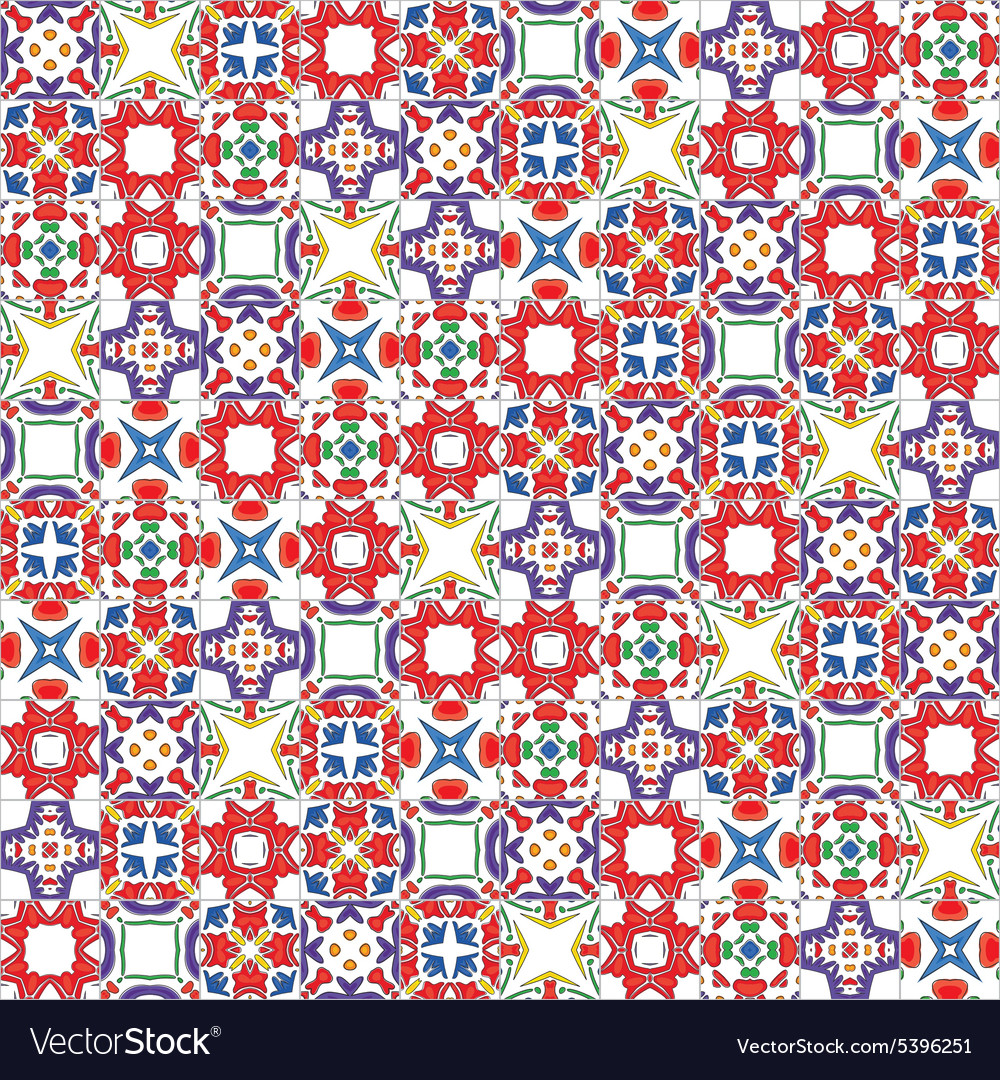 Portuguese tiles Royalty Free Vector Image - VectorStock