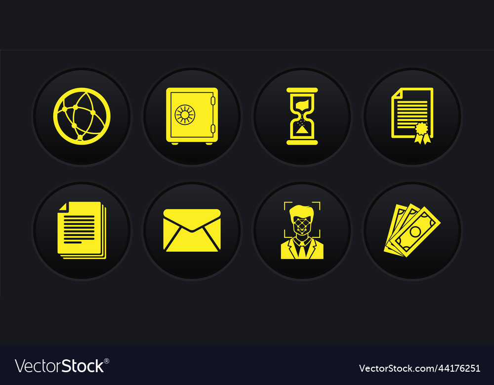 Set document certificate template envelope face
