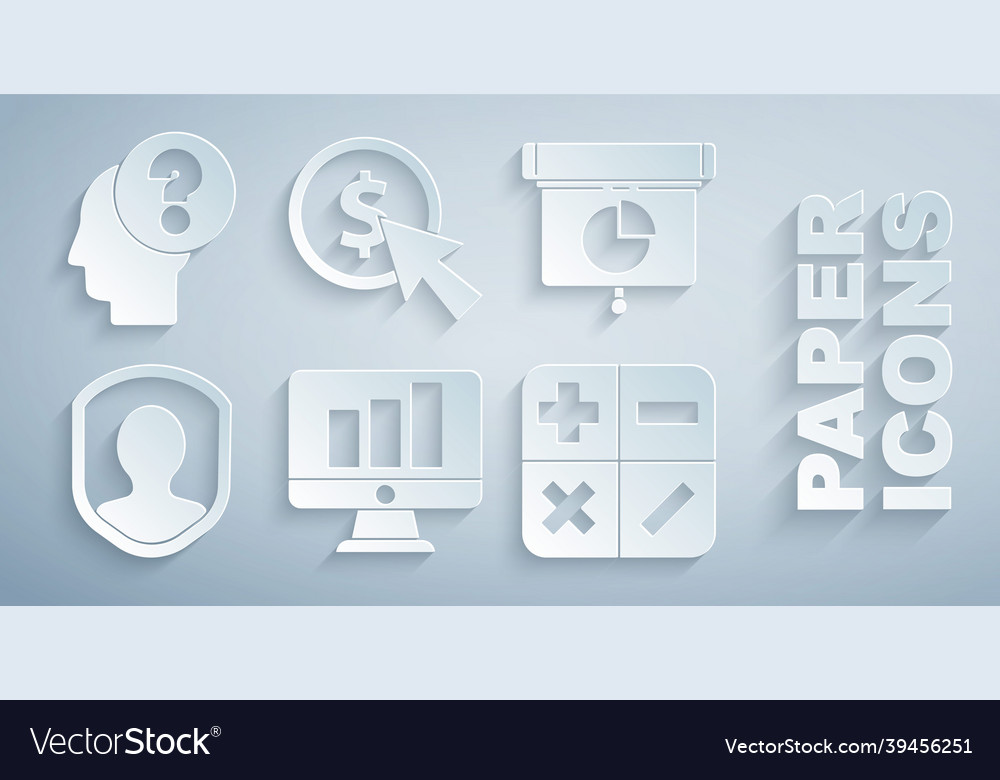 Monitor mit Diagrammdiagramm einstellen vector image Monitor mit Diagrammdiagramm einstellen