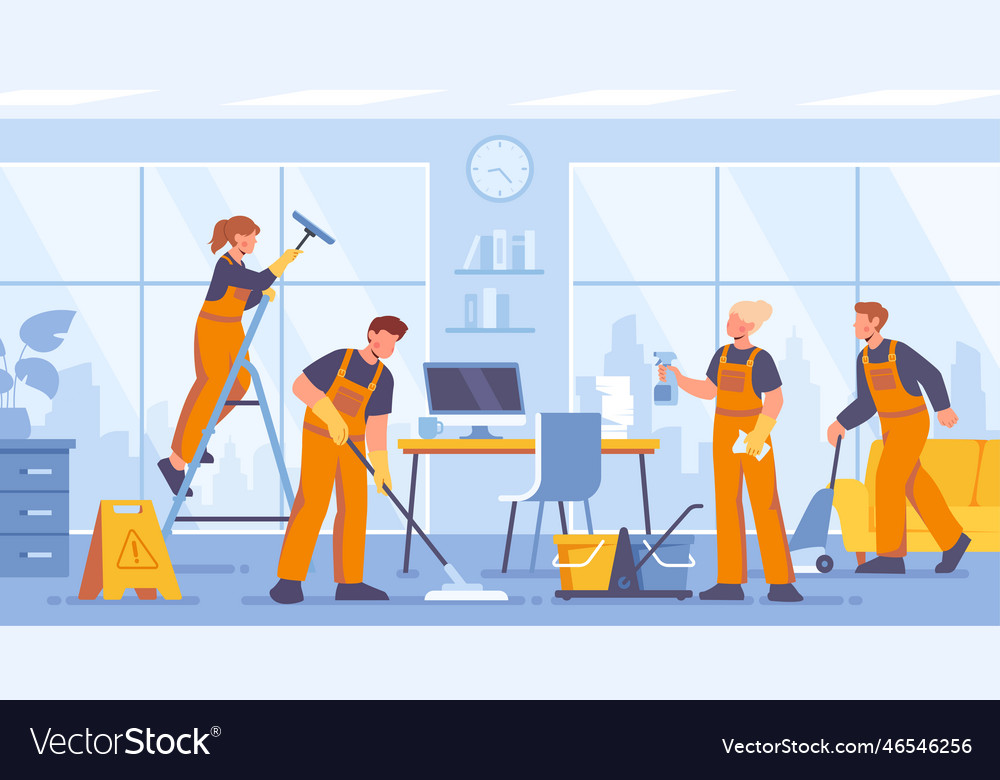 Cleaning Crew at Work
