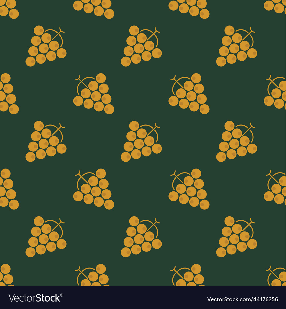 Grape seamless pattern in art deco style