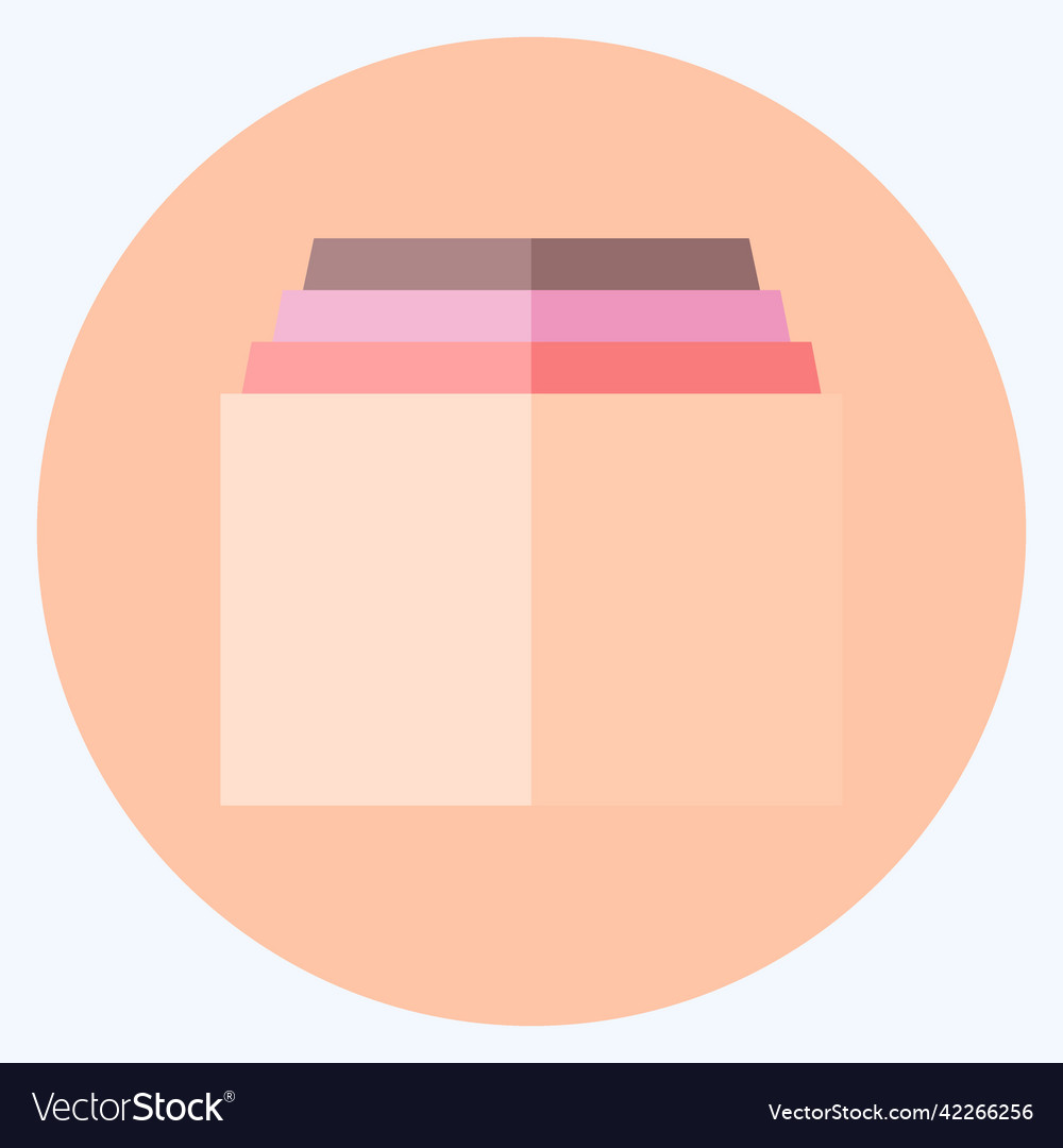 Icon tabs suitable for web interface symbol flat Vector Image Icon tabs suitable for web interface symbol flat