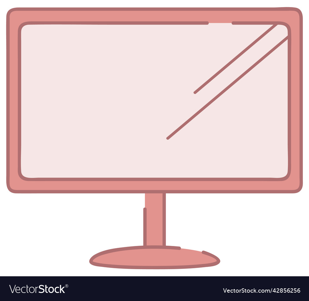 Modern flat screen monitor device for displaying