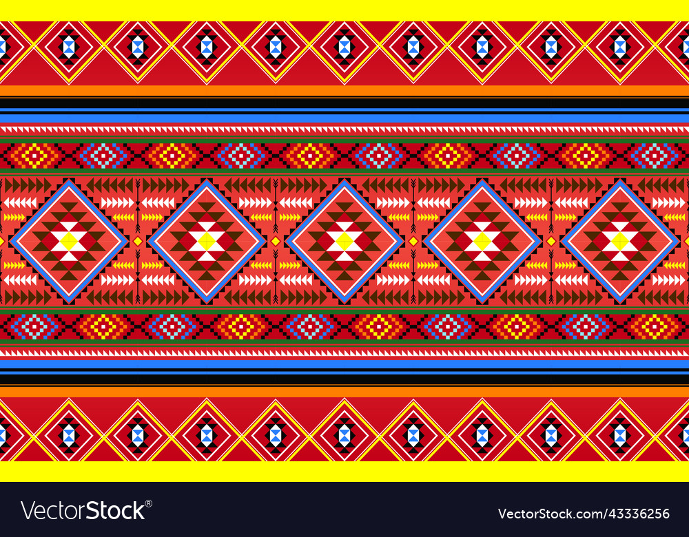 Native Geometric Textile Pattern