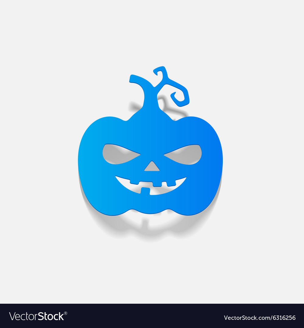 Realistic design element pumpkin