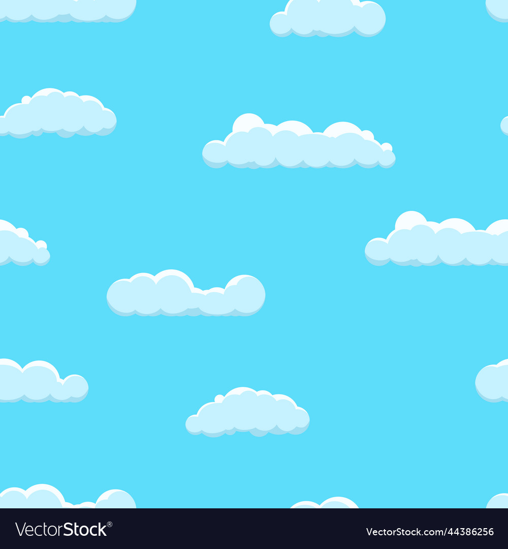 Seamless background with clouds vector image Seamless background with clouds