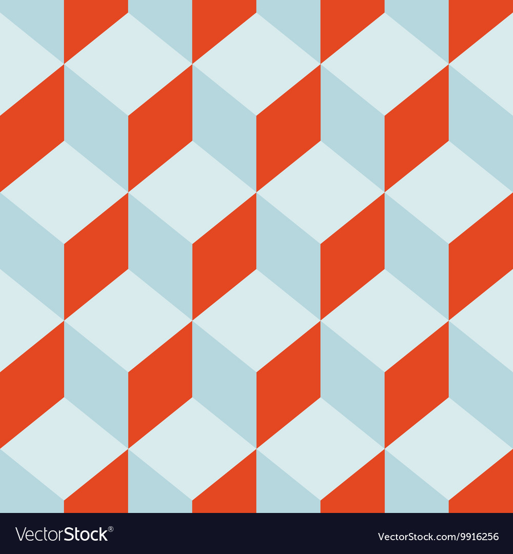 Seamless pattern cube art