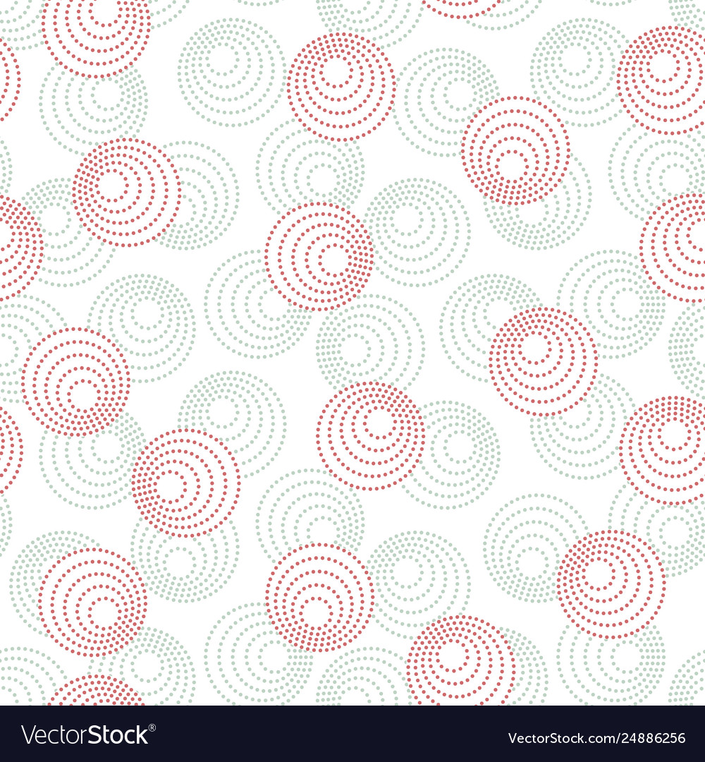 Seamless pattern with circles in two colors