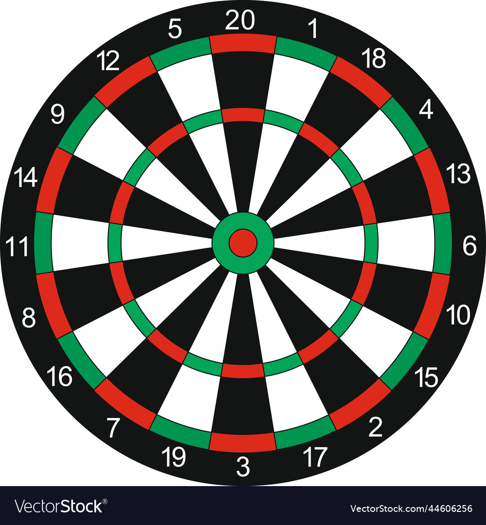 Target for a sport game of darts isolated Vector Image