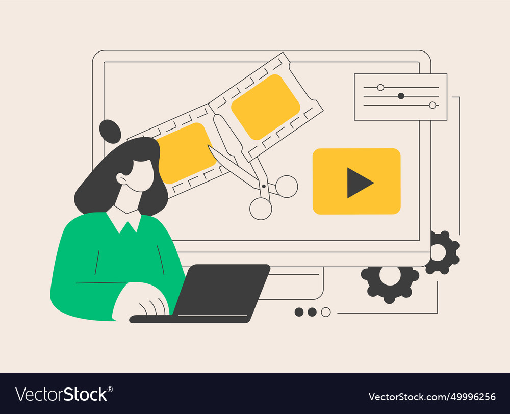 Video Content Marketing abstraktes Konzept vector image Video Content Marketing abstraktes Konzept