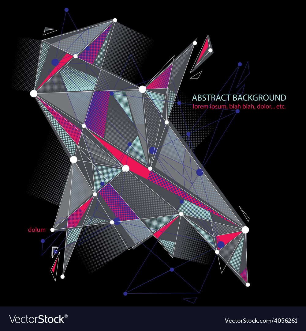 Abstract 3d object design